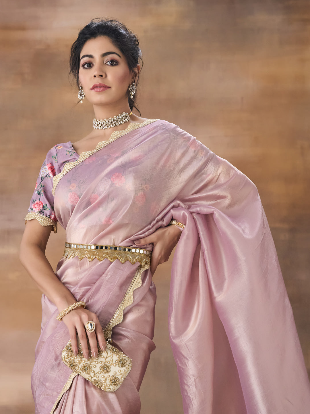 KASEE Women Embellished Organza Saree