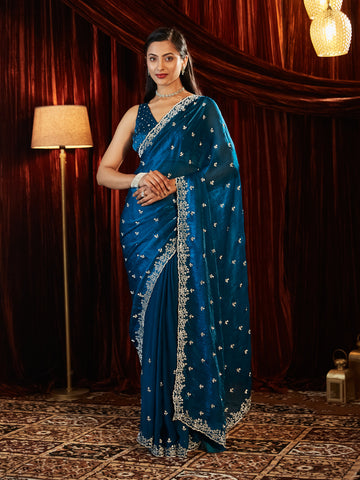 KASEE Women Stone Embellished Saree