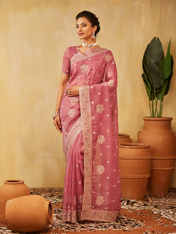 KASEE Women Emboridered Pure Chiffon Saree