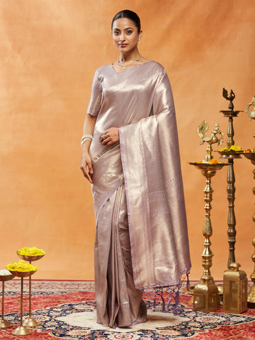 KASEE Women Woven Design Zari Banarasi Saree