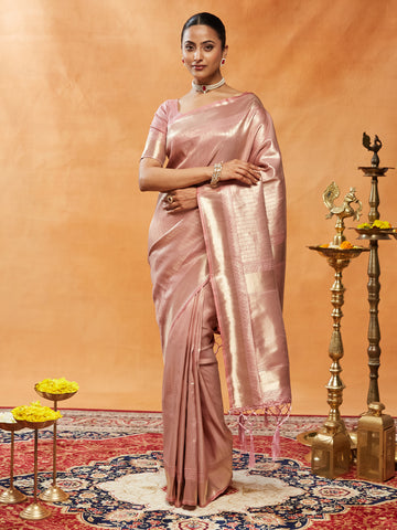 KASEE Womens Zari Work Banarasi Silk Saree