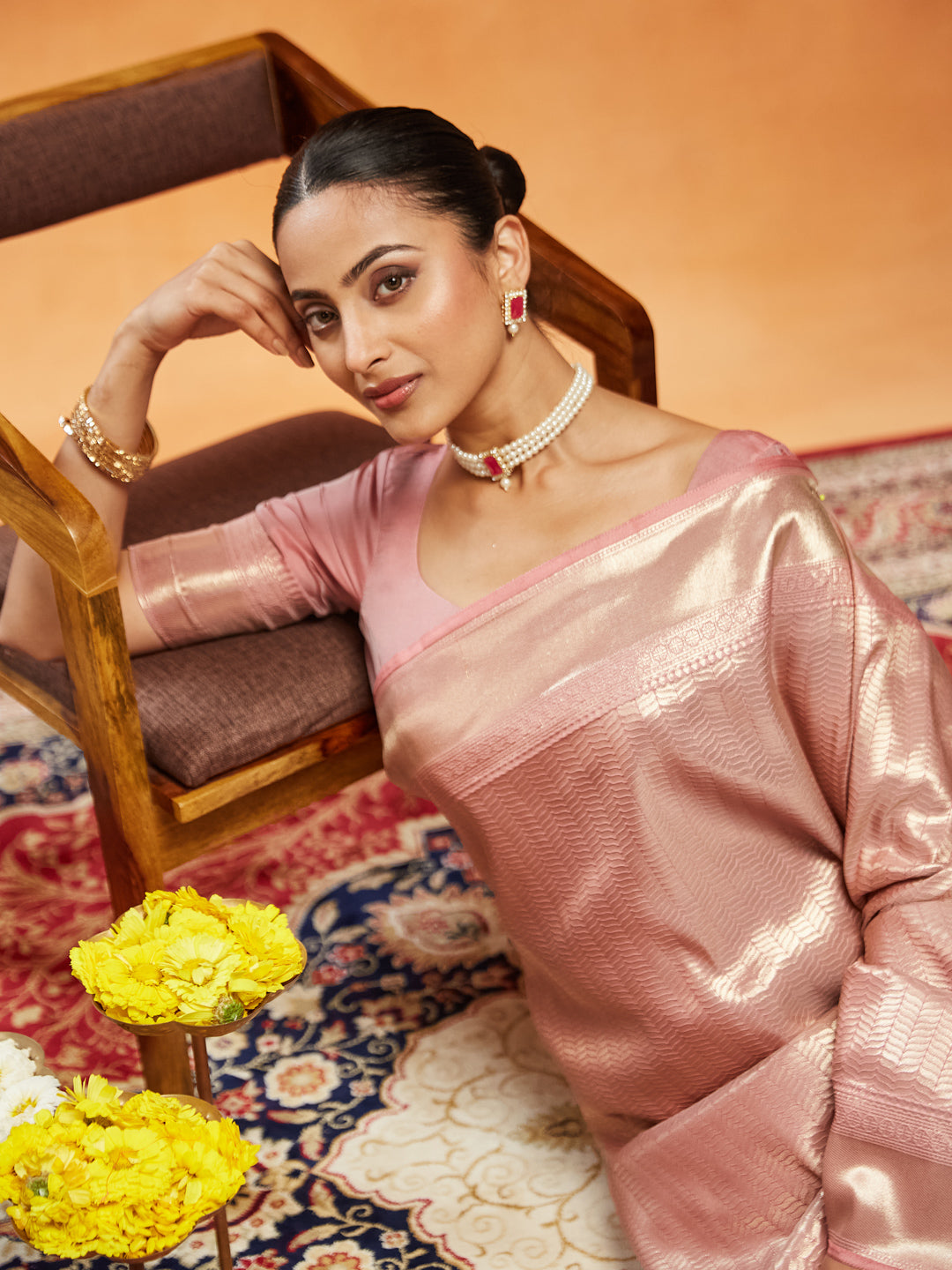 KASEE Womens Zari Work Banarasi Silk Saree
