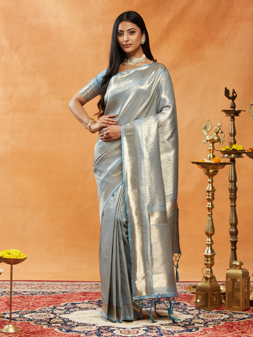 KASEE Womens Zari Work Banarasi Silk Saree
