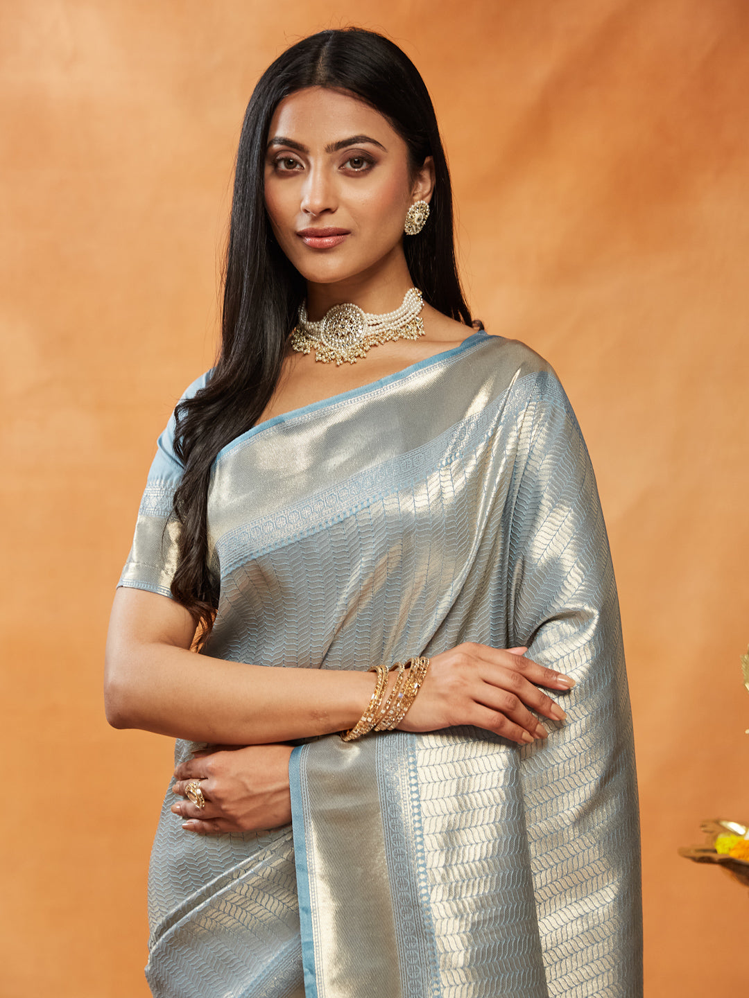 KASEE Womens Zari Work Banarasi Silk Saree