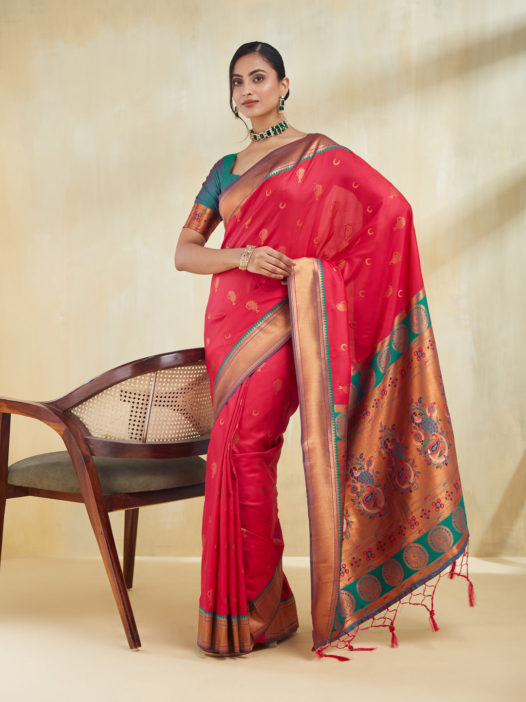 KASEE Women Woven Design Zari Art Silk Saree
