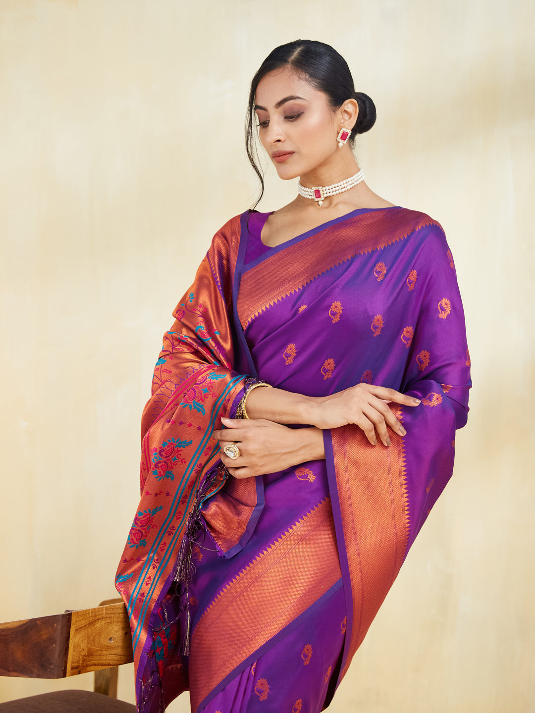 KASEE Women Woven Design Zari Art Silk Saree