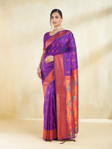 KASEE Women Woven Design Zari Art Silk Saree