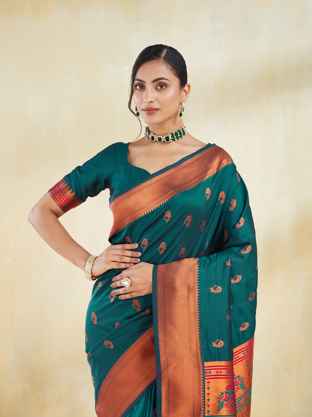 KASEE Women Woven Design Zari Art Silk Saree