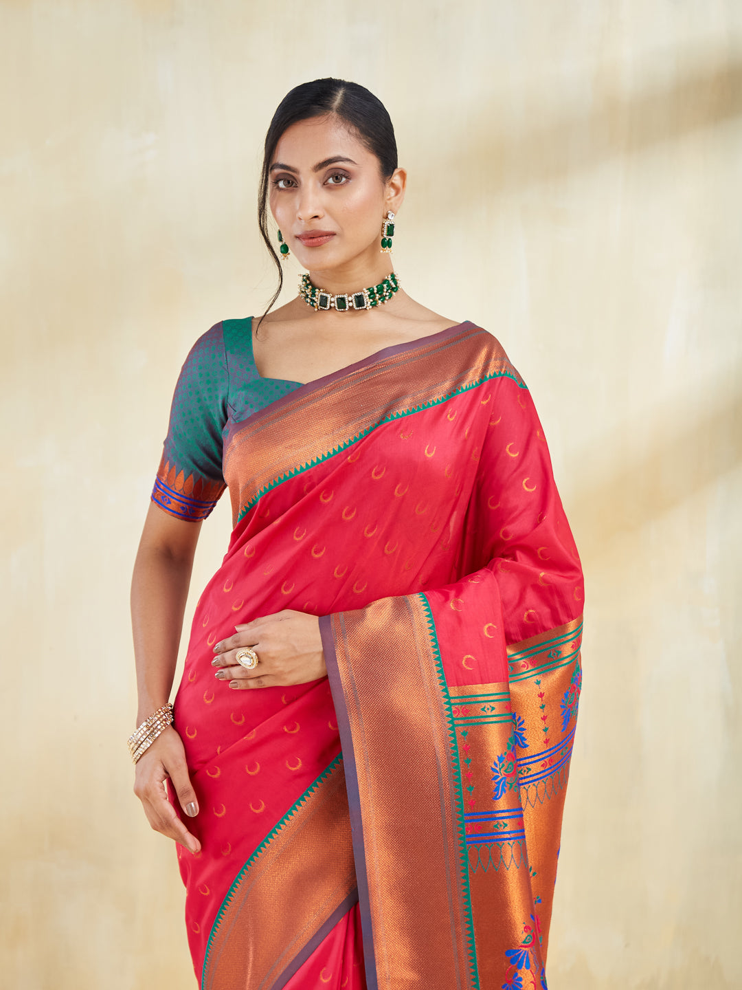 KASEE Women Woven Design Zari Art Silk Saree