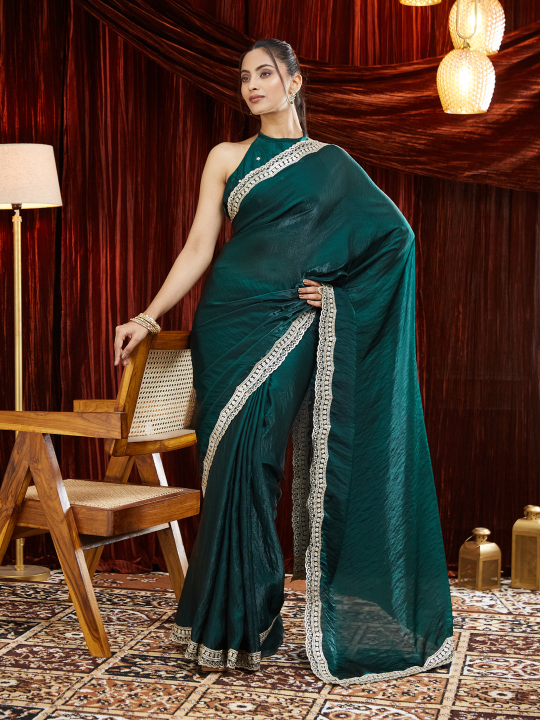kasee Women Embroidered Pure Silk Saree