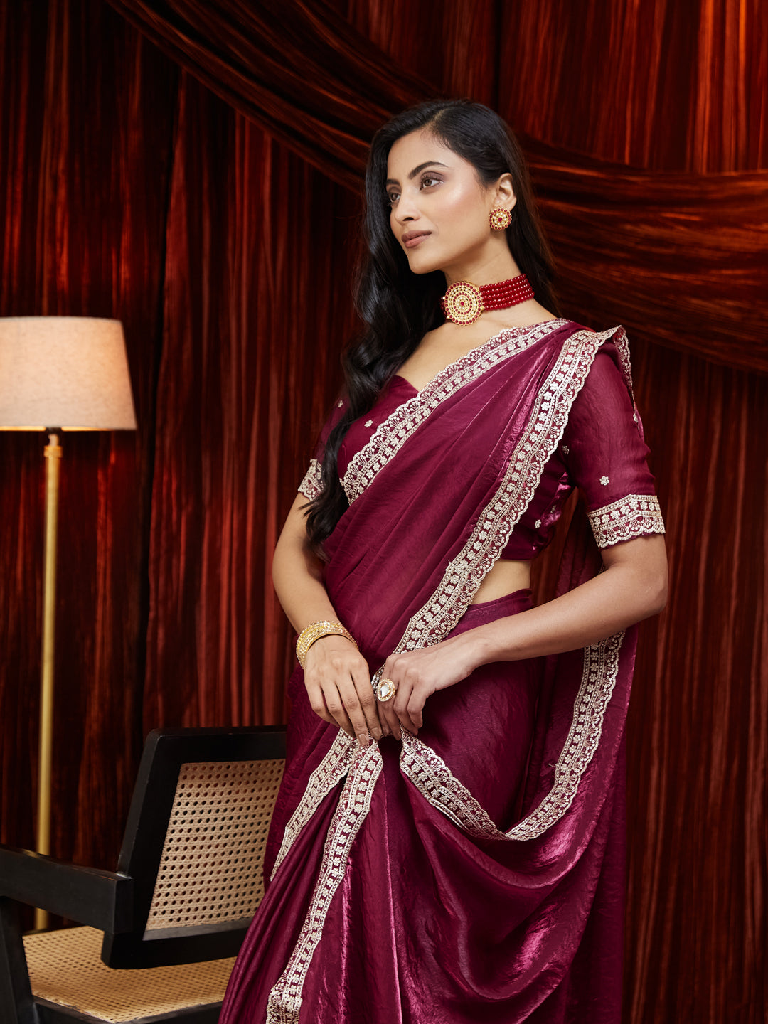 kasee Women Embroidered Pure Silk Saree