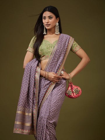 KASEE Women's Classic Black Cotton Blend Saree with Zari Woven Border