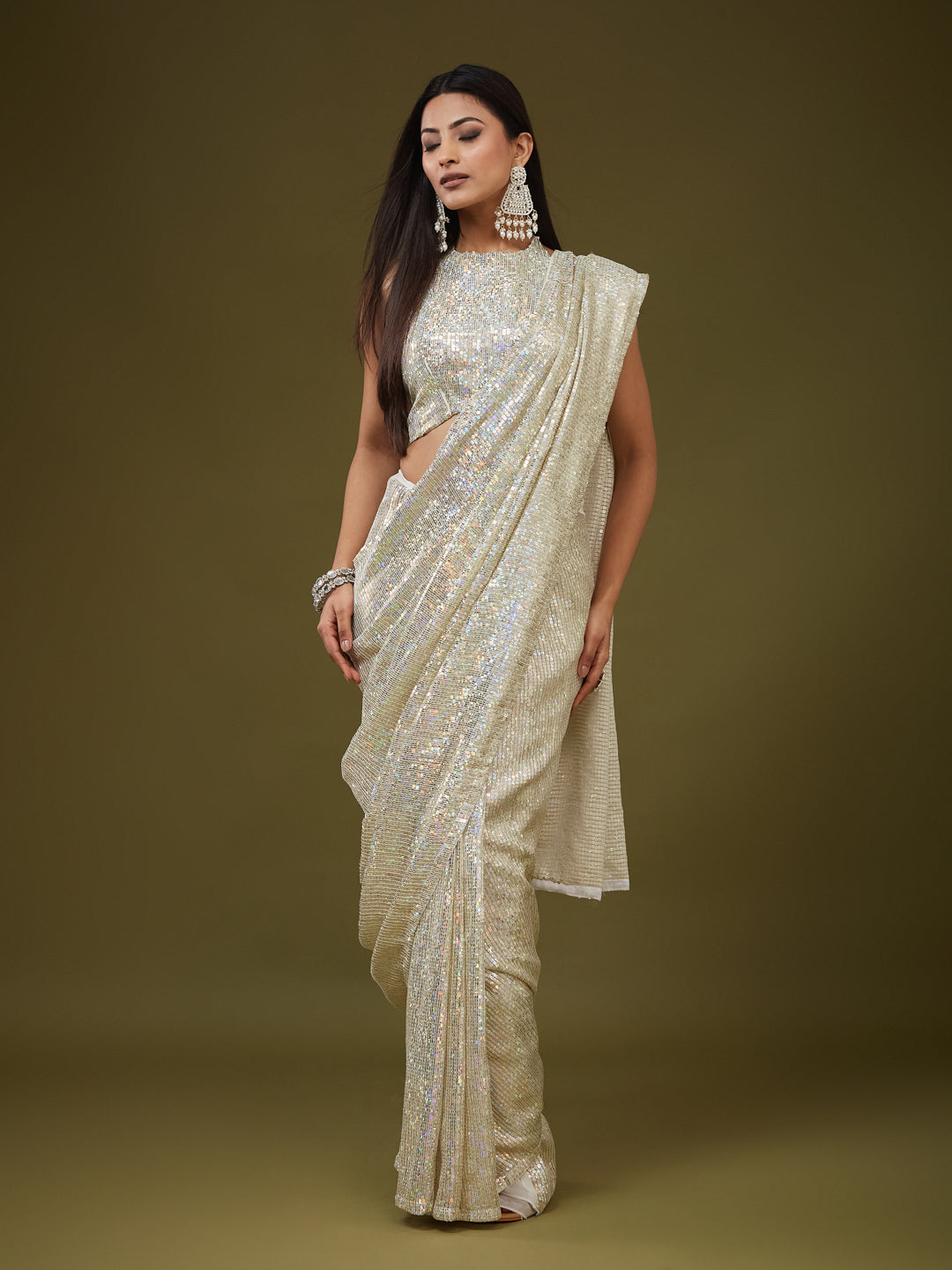 KASEE Women's Classic Wine Cotton Blend Saree with Zari Woven Border