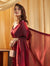 Wine Party wear Plain saree