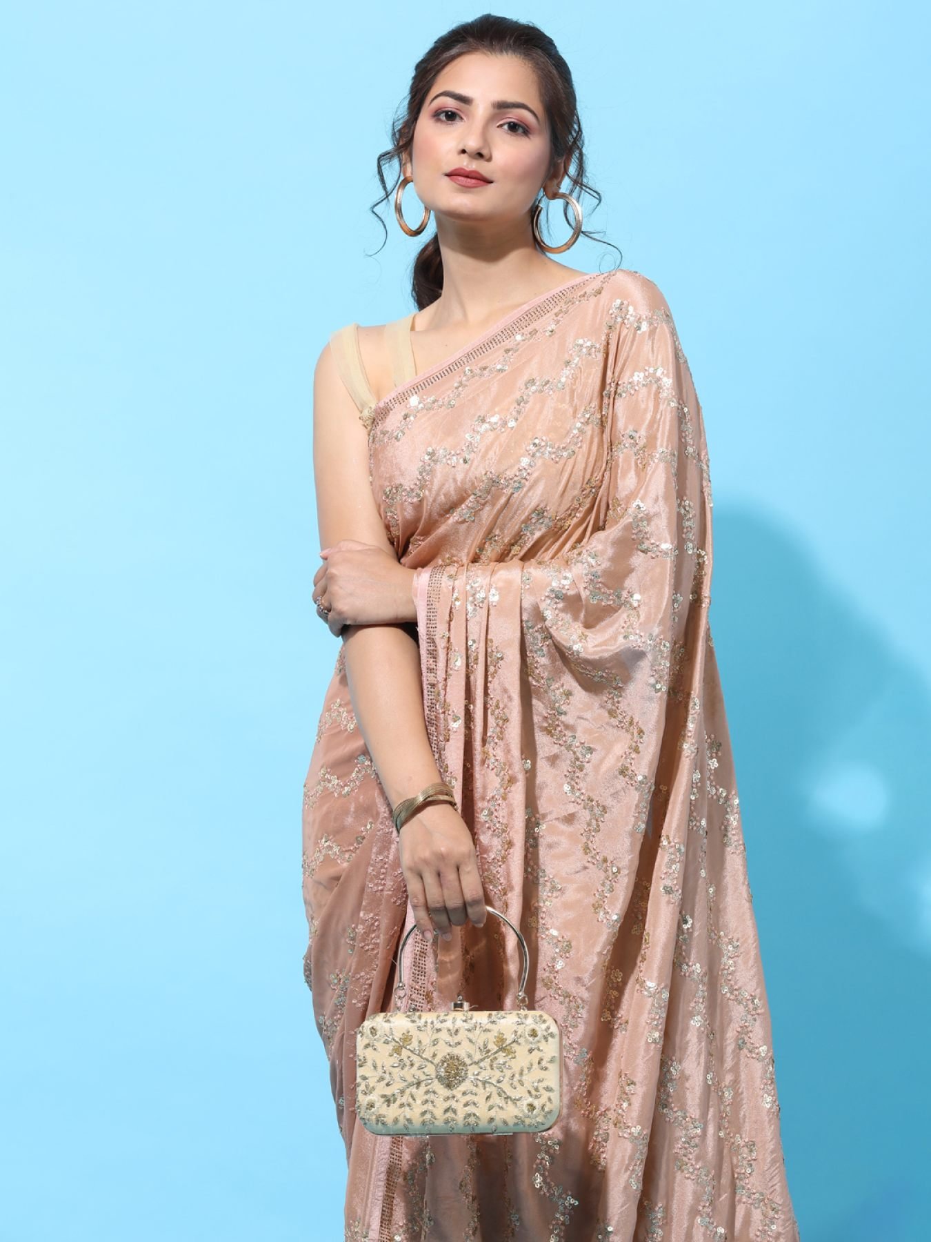 Crepe Silk Sarees | Latest Pure Crepe Silk Saris Online