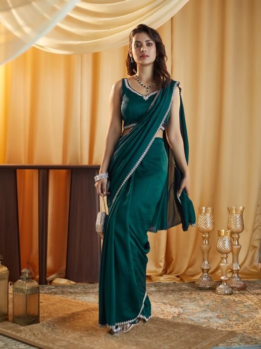 Beads and Stones Silk Blend Saree NEW ARRIVALS