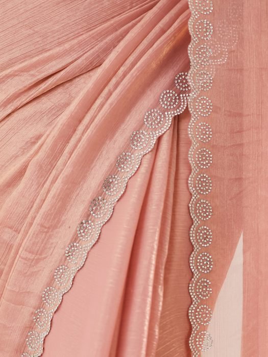 Beads and Stones Silk Blend Saree party wear saree