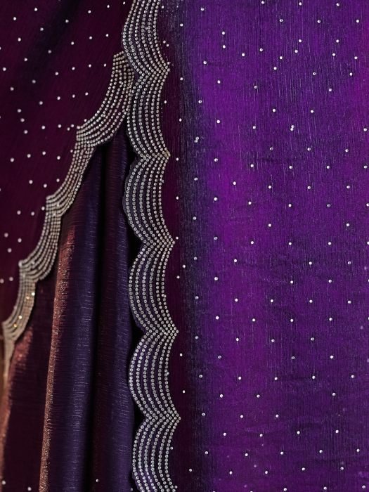 Embellished Beads and Stones Pure Silk Saree party wear saree