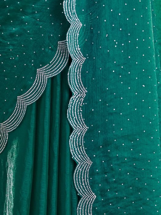 Embellished Beads and Stones Pure Silk Saree party wear saree