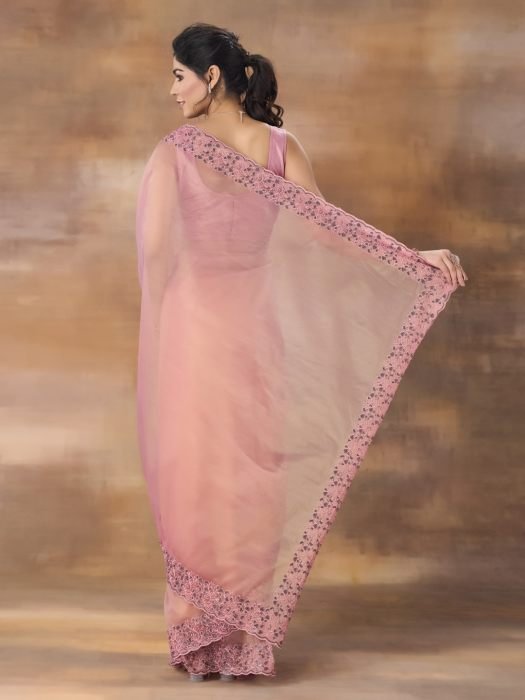 Embroidered Net Saree NEW