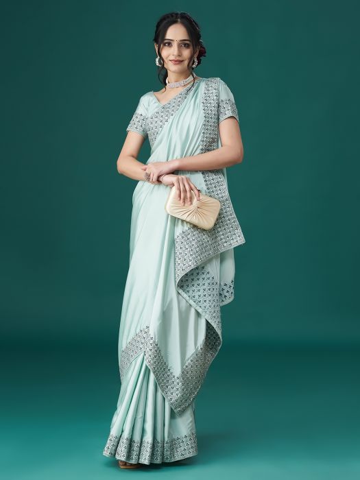Buy Green Sarees for Women by MORCHARI Online | Ajio.com