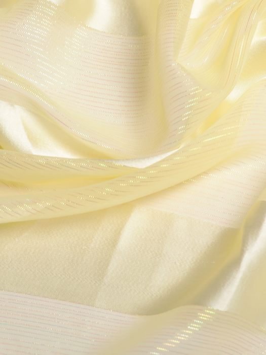 Lemon  Striped Satin Saree party wear saree