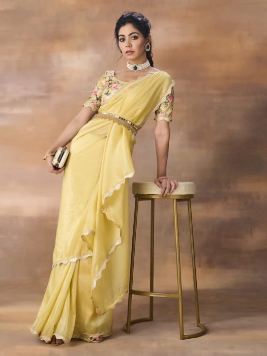 Organza Saree party wear saree