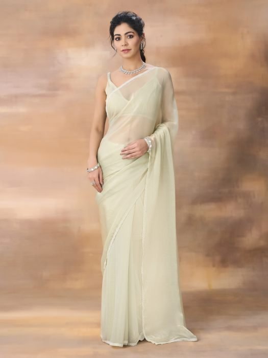 Poly Silk Saree green sarees