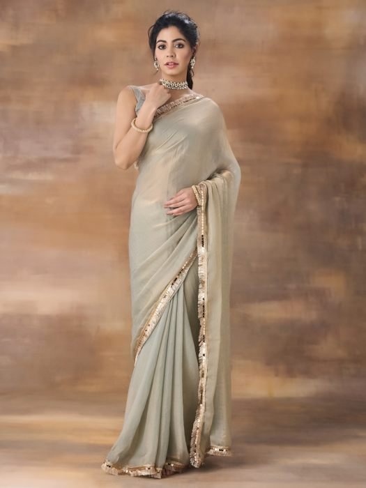 Silk Embellished Saree wedding saree
