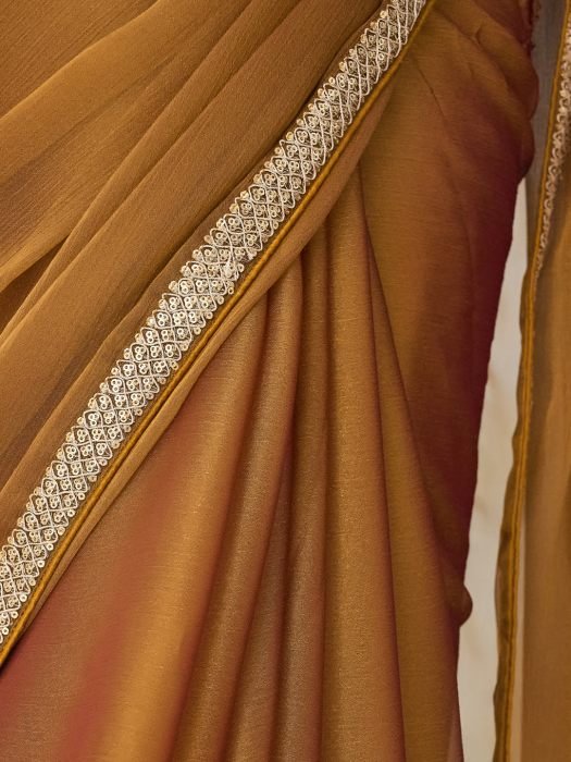 Silk Embroidered Solid Saree party wear saree