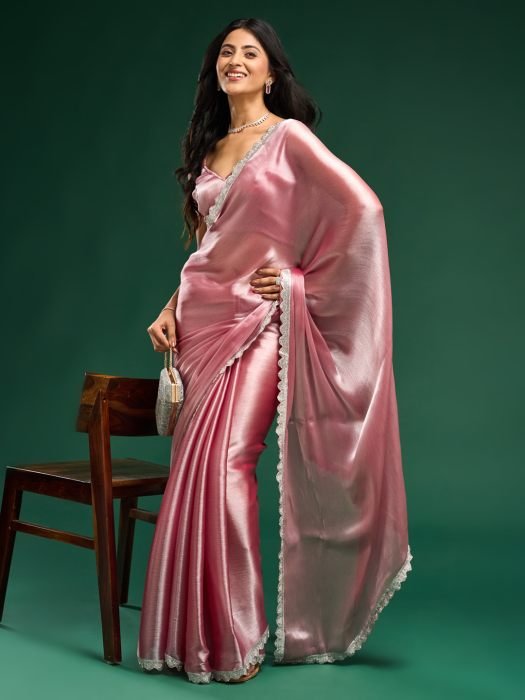 Solid Embellished Saree SAREES