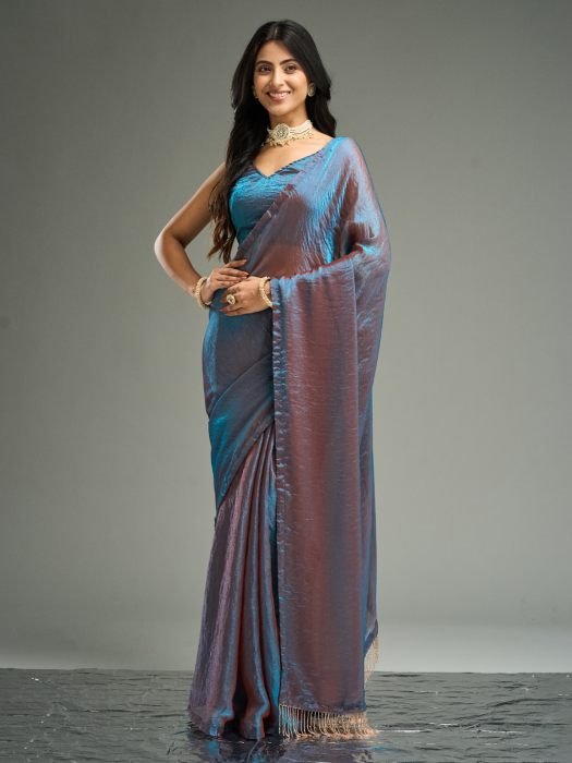 Solid Embellished Saree party wear saree